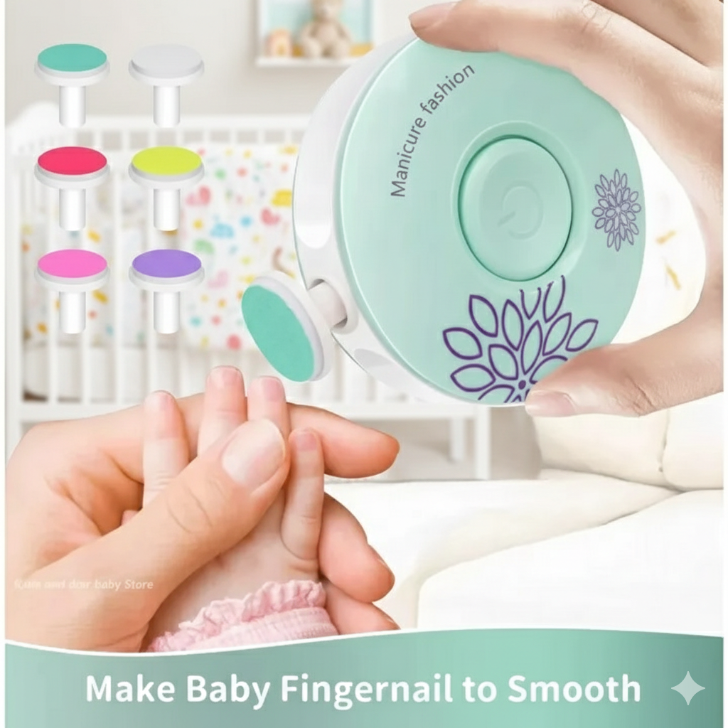 High-Quality Baby Nail Trimmer Care Set হাই-কোয়ালিটি ইলেকট্রিক বেবি নেইল ট্রিমার কেয়ার সেট