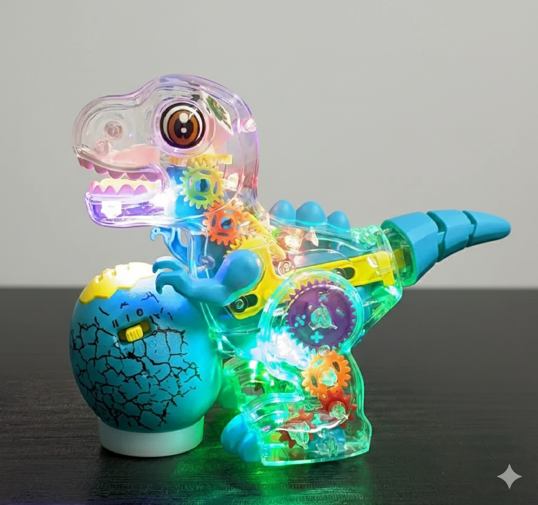 Transparent Gear Dinosaur Toys