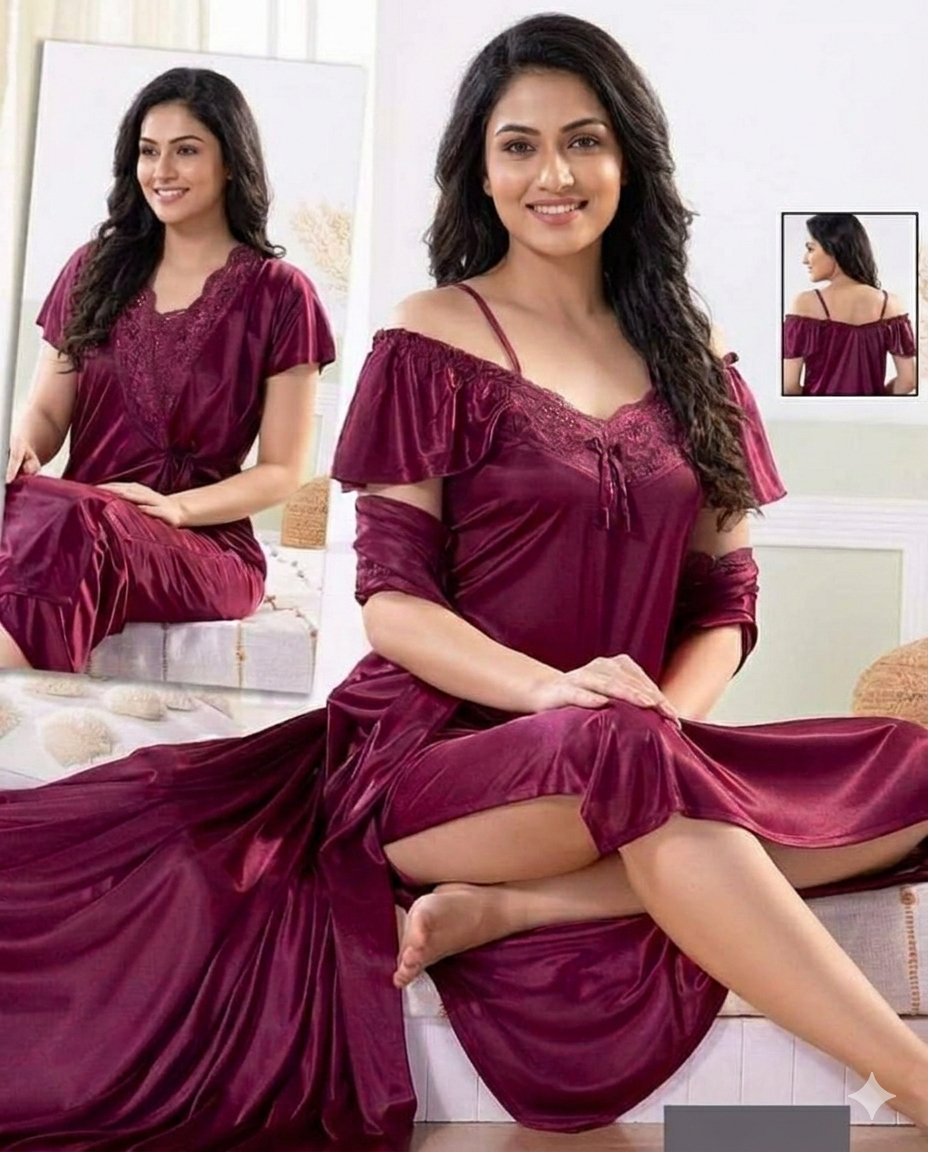 2 Part Premium Night Dress Colours Available