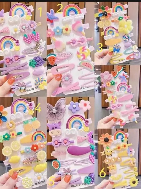14 Pcs Premium Baby Girl Hair Clip Set 🎀✨