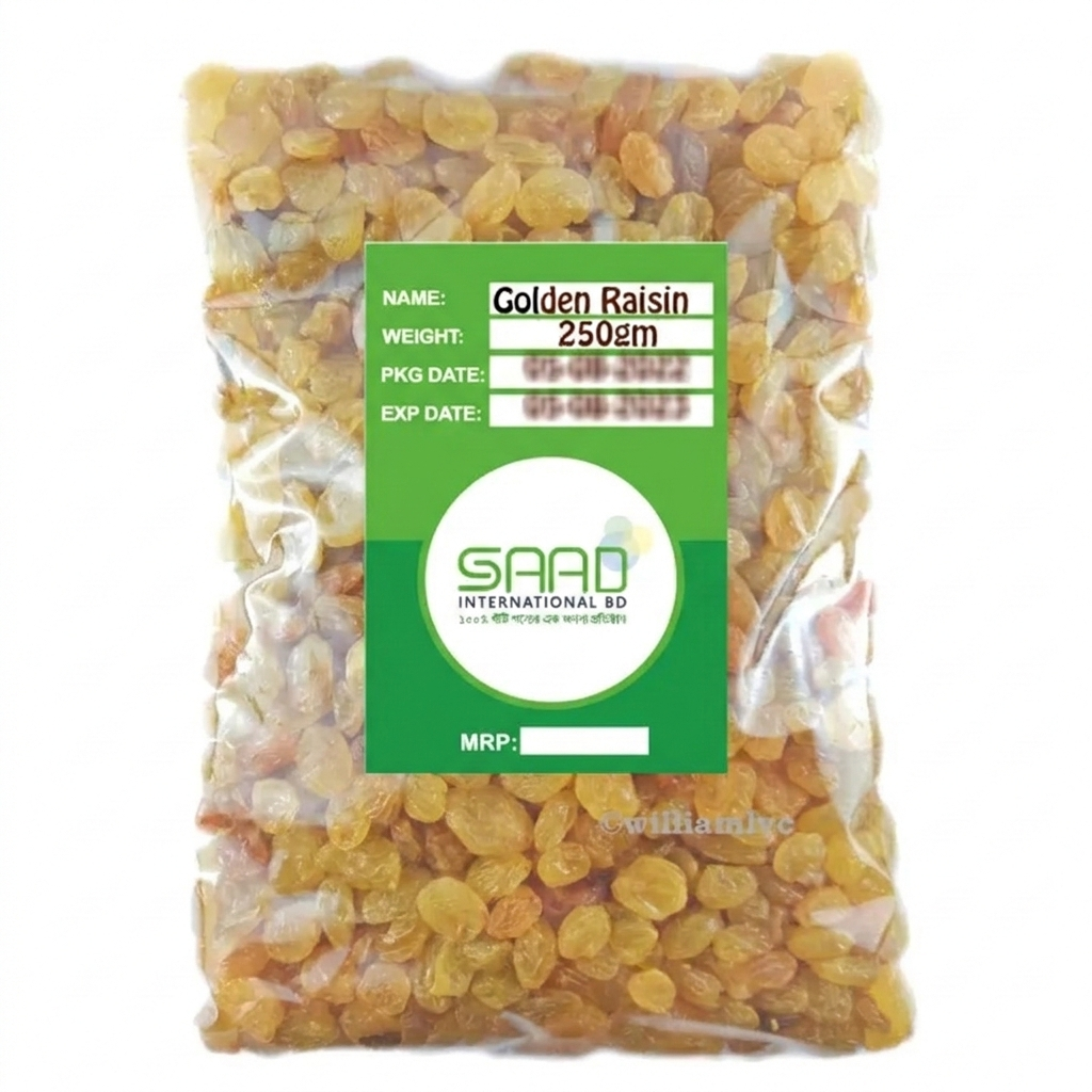 Golden Raisin Kismis (Seedless) - 250g pack