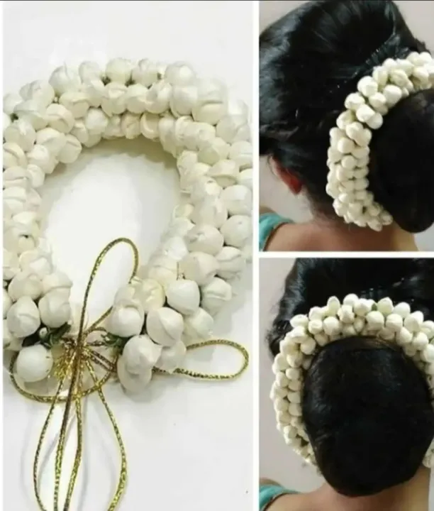 Artificial Foam Beli Flower Gajra - Traditional Hair Accessory for Festivals & Weddings