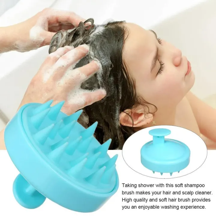 High-Quality Silicone Shampoo Brush - Scalp Massage & Hair Care Tool