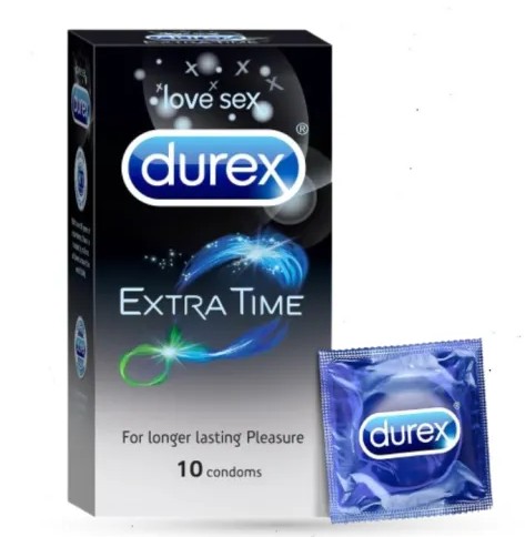 Durex Extra Time Condom 10pcs Box | Made In India
