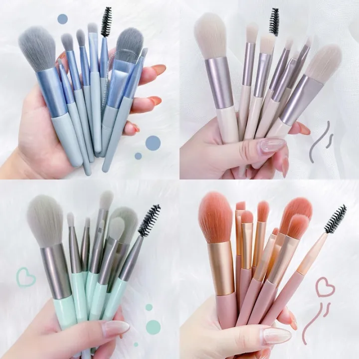 8Pcs/Set Mini Makeup Brushes – Travel Makeup Brush Kit
