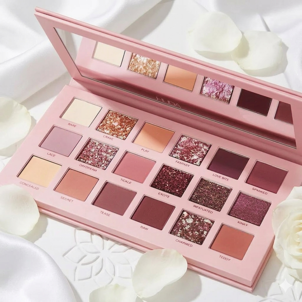 18 Colors Eyeshadow Palette – Glitter & Matte Makeup Palette