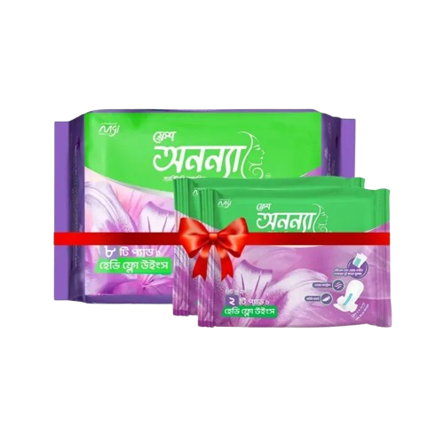 Fresh Anonna Sanitary Napkin Heavy Flow 290 Wings (Buy 8 Pads Get 4 Pads Free)