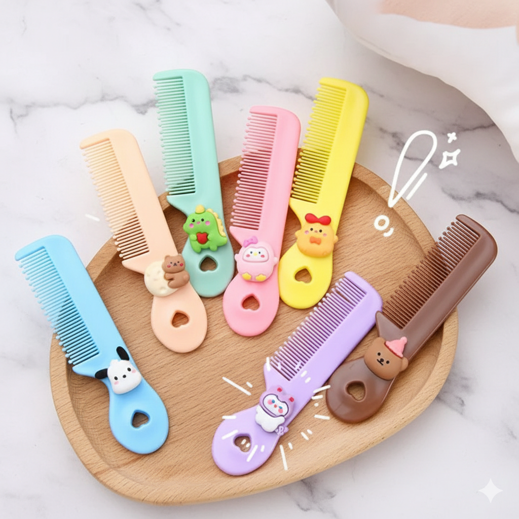 Cute Cartoon Portable Mini Comb for Children 🌈
