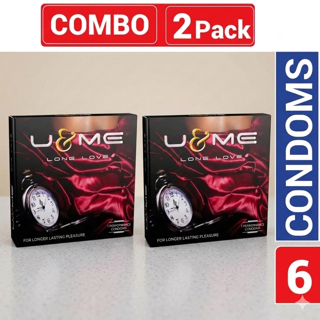 U&Me Long Love Condom | 3x2=6pcs Condom for Men