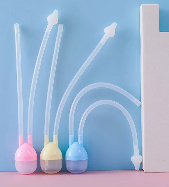 Baby Nose Cleaner Silicone Cleaner Nasal Vacuum Mucus Suction Aspirator Soft Tip Tools