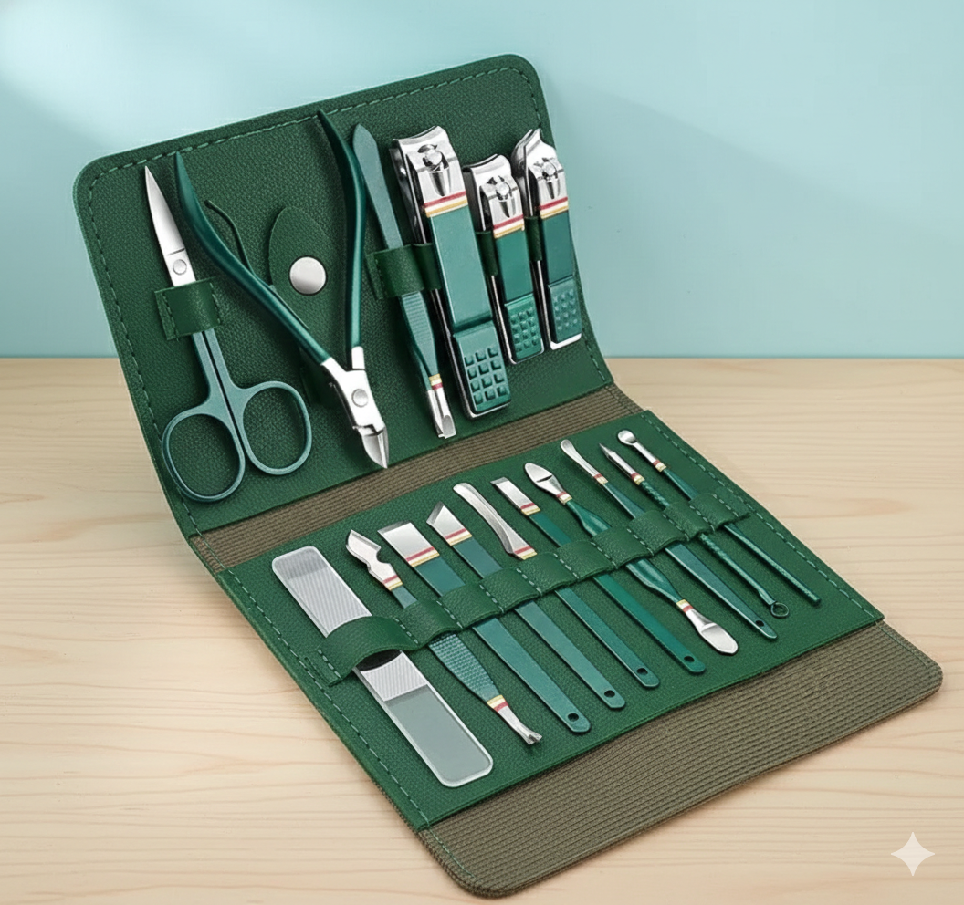 Premium 16-in-1 Professional Manicure & Pedicure Set