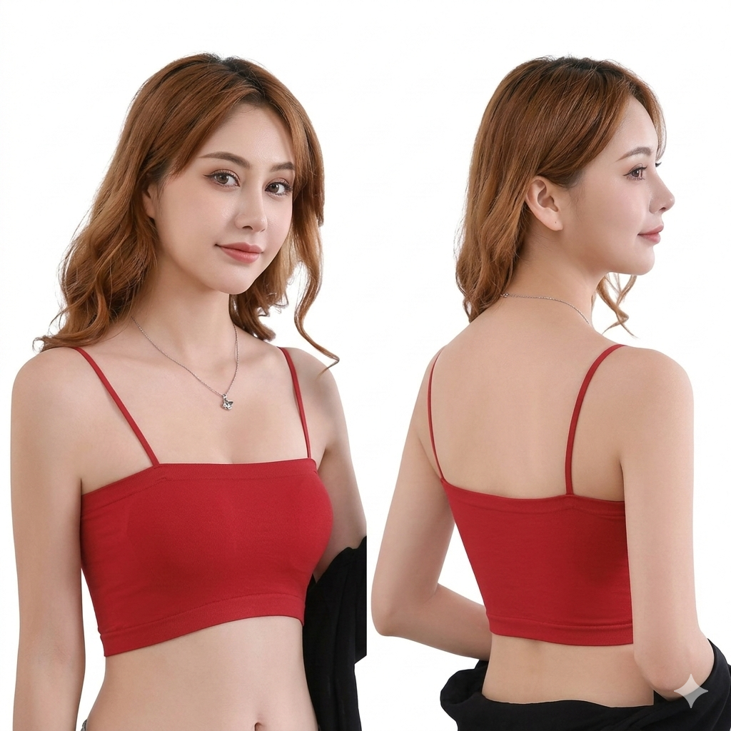 Daily Use Flexible Soft & Comfortable Strap Tube Bra for Women 👙